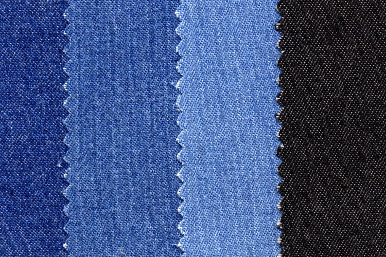 Finished denim fabric